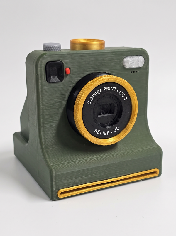 Latte Art Camera: One-Press Coffee Stencil Stamp